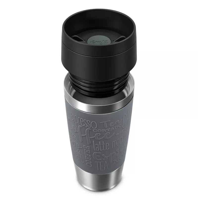 Caneca de viagem EMSA Travel Mug Classic 360 ml cinzento aço inoxidável