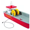 Siku barco de trabalho dos bombeiros modelo de barco de bombeiros pré-montado 1:50