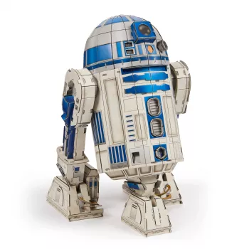 4D Build, Star Wars R2-D2 kit de montagem em cartão 201 peças | decoração de secretária Star Wars | brinquedo de construção | kits de montagem 3D para adultos e jovens a partir dos 12 anos