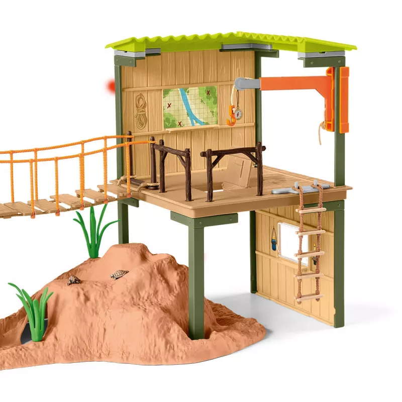 Estação de aventura do guarda-florestal Zoo schleich WILD LIFE Multicolor 3-8 anos