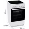 Gorenje GEC5A21WG Fogão independente elétrico placa vitrocerâmica branco