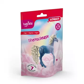 Figura colecionável Schleich unicórnio Shooting Star, plástico, azul, a partir de 5 anos