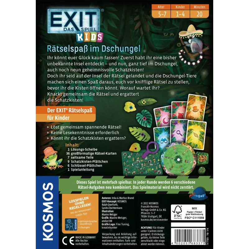 EXIT - O jogo Kids: Diversão de enigmas na selva