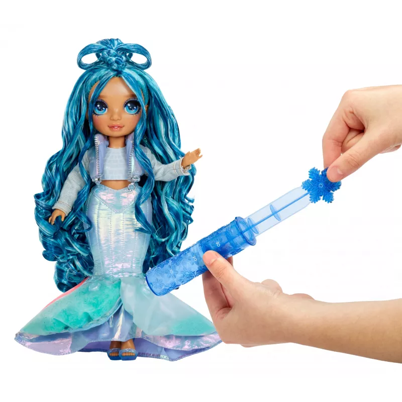 Rainbow High Winter Wonderland Boneca Skyler (azul), boneca de moda, feminino, 4 anos, rapaz/rapariga, 280 mm, multicolor