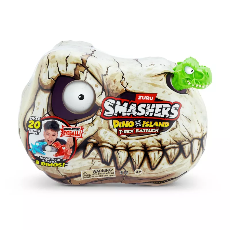 Figura de brinquedo Zuru Smashers T‑Rex Battles – figura de ação colecionável de dinossauro, modelos sortidos