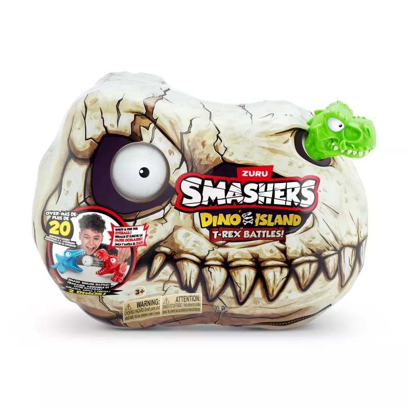 Figura de brinquedo Zuru Smashers T‑Rex Battles – figura de ação colecionável de dinossauro, modelos sortidos
