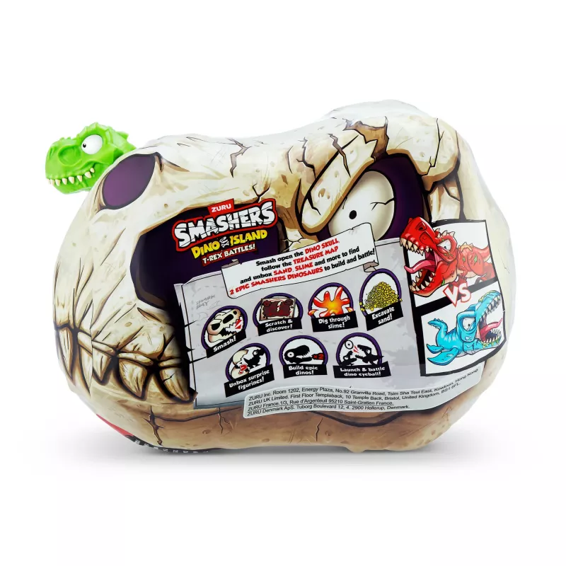 Figura de brinquedo Zuru Smashers T‑Rex Battles – figura de ação colecionável de dinossauro, modelos sortidos