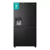 Frigorífico side-by-side Hisense RS818N4TFE, independente, porta americana, preto, touch, LED, visor na porta