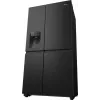 Frigorífico side-by-side Hisense RS818N4TFE, independente, porta americana, preto, touch, LED, visor na porta