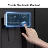 Frigorífico side-by-side Hisense RS818N4TFE, independente, porta americana, preto, touch, LED, visor na porta
