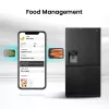 Frigorífico side-by-side Hisense RS818N4TFE, independente, porta americana, preto, touch, LED, visor na porta
