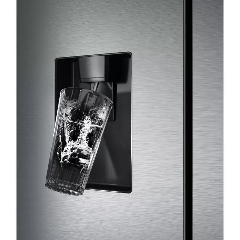Frigorífico side-by-side Hisense RF632N4WIE independente 485 L cinzento, aço inoxidável