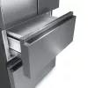 Frigorífico side-by-side Hisense RF632N4WIE independente 485 L cinzento, aço inoxidável