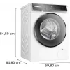 Máquina de lavar Bosch Serie 8 WGB244AW0 carga frontal 9 kg 1400 rpm branca