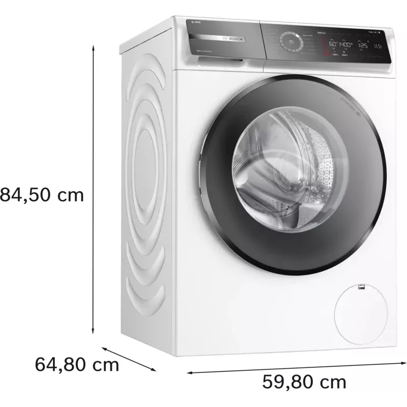 Máquina de lavar Bosch Serie 8 WGB244AW0 carga frontal 9 kg 1400 rpm branca
