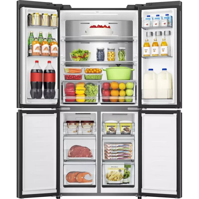 Hisense RQ5P470SAFD de instalação livre 483 L preto, aço inoxidável