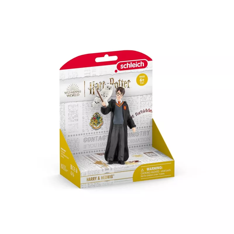 Figura Schleich Harry Potter & Hedwig multicolor 42633 idade recomendada 6+