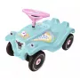 Carro de passeio BIG Bobby Car com barra de empurrar 1 utilizador 4 rodas rosa turquesa