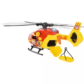 Helicóptero de salvamento de brincar Dickie modelo 203716024, design realista, veículo de brincar