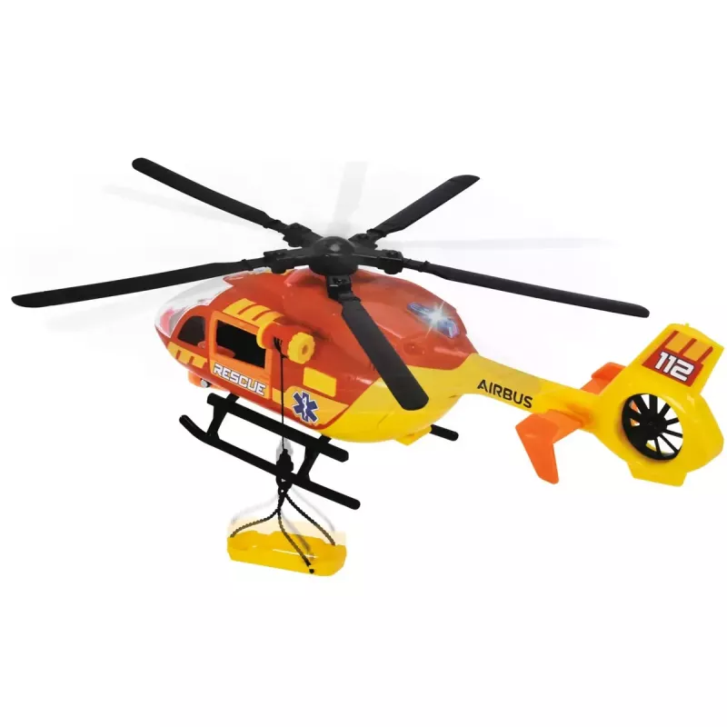 Helicóptero de salvamento de brincar Dickie modelo 203716024, design realista, veículo de brincar