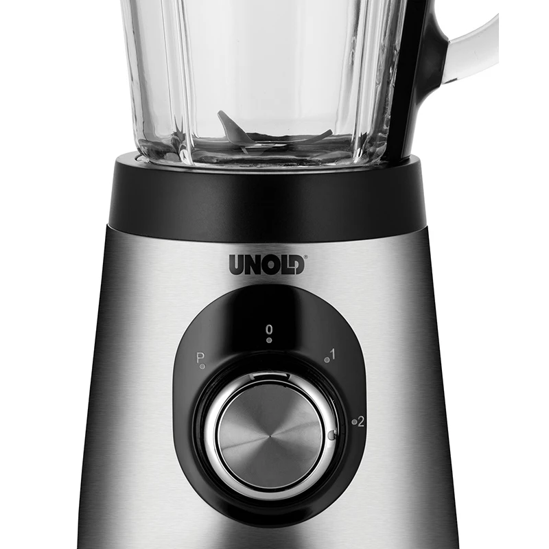 Batedeira de mesa Unold Edel 1,5 L 500 W preto, aço inoxidável, transparente