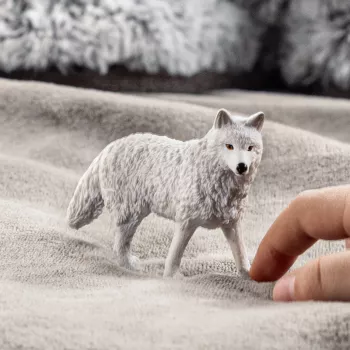 Figura Schleich Wilk Polarny 14880 – Figura de animal, modelo de plástico detalhado, figura colecionável de brincar