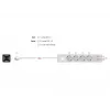 DeLOCK 11206 Distribuidor de energia 1,5 m 4 tomadas Schuko para interior branco