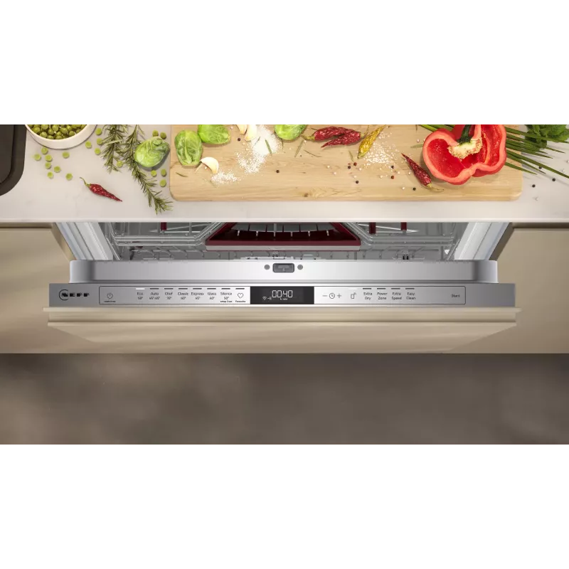 Máquina de lavar loiça Neff S157ECX14E Totalmente integrada 14 conjuntos de louça