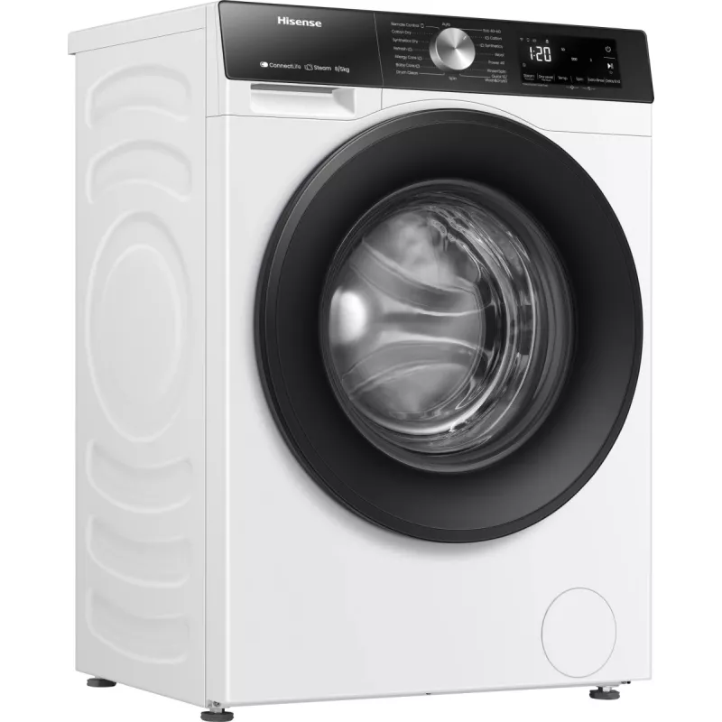 Máquina de lavar e secar roupa Hisense WD3S8043BW3 De livre instalação Carga frontal Branco