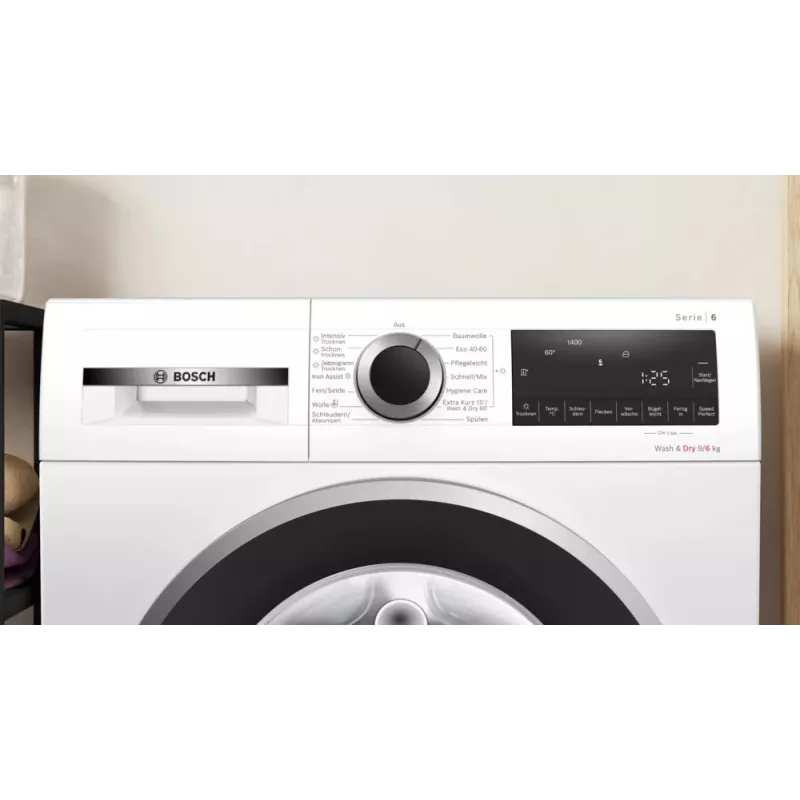 Máquina de lavar e secar roupa Bosch WNG24442 Carga frontal De livre instalação Branco