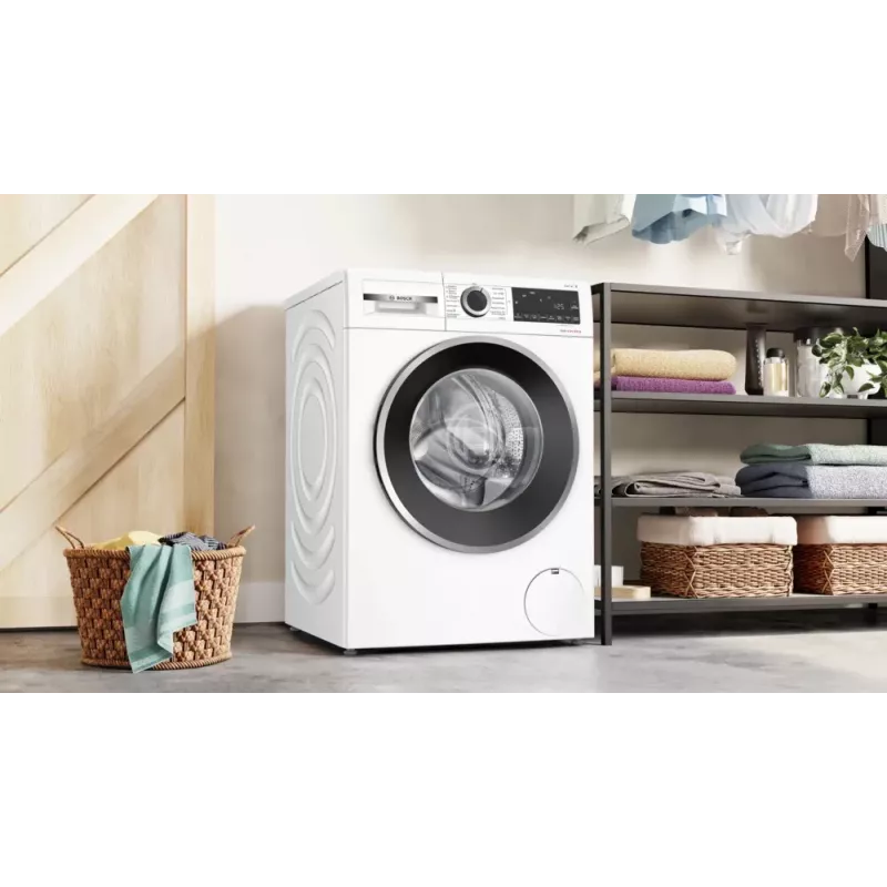 Máquina de lavar e secar roupa Bosch WNG24442 Carga frontal De livre instalação Branco