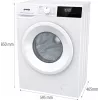 Máquina de lavar roupa Gorenje WNHPI62SCPS/DE Carga frontal 6 kg 1200 rpm Branco