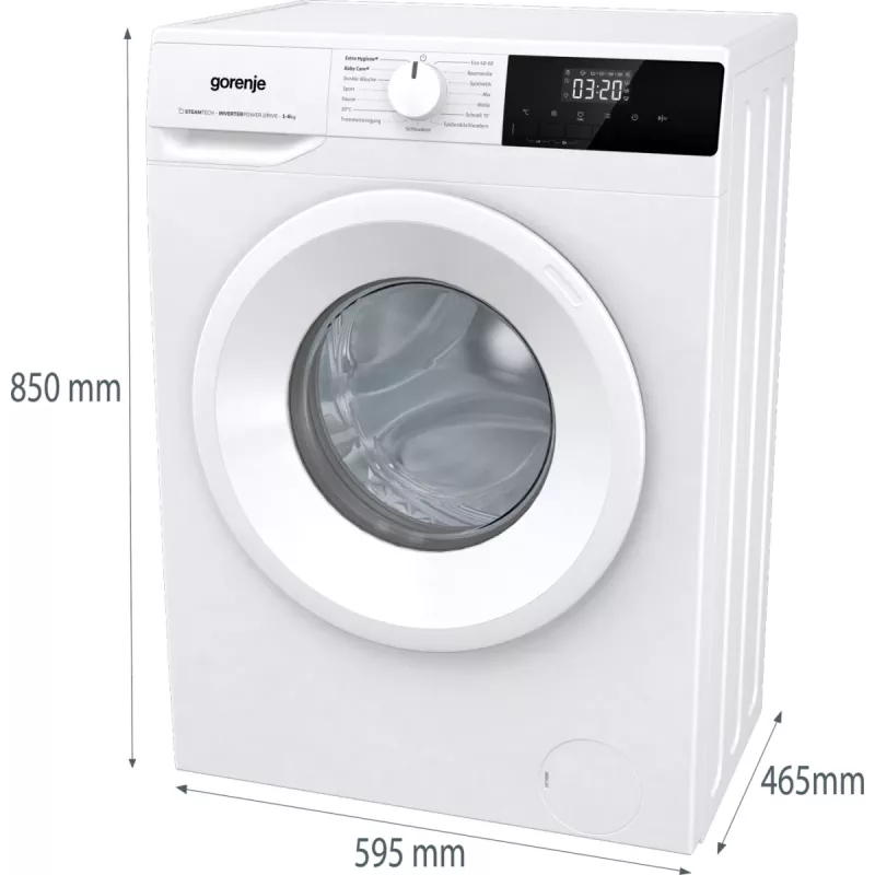 Máquina de lavar roupa Gorenje WNHPI62SCPS/DE Carga frontal 6 kg 1200 rpm Branco