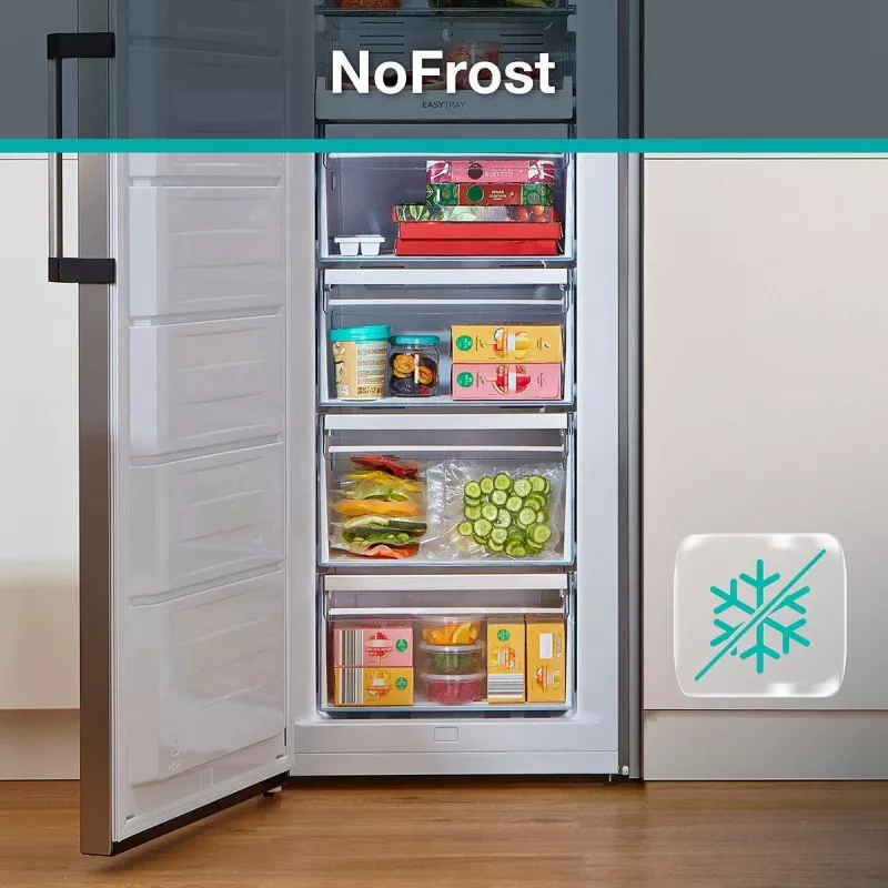 Arca congeladora Gorenje FN619DAXL6 BK065B, 280 L, 12,6 kg/24h, SN-N, sistema No-Frost, D, cinzento