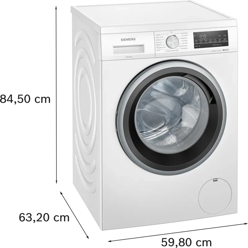 Máquina de lavar roupa Siemens iQ500 WU14UT71 de carregamento frontal 8 kg 1400 rpm branca