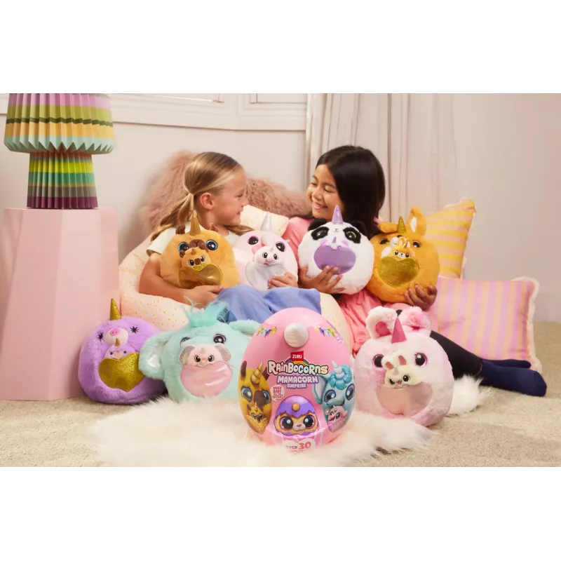Figura de brinquedo Zuru Mamacorn Surprise – Rainbocorns colecionável figura individual sortida