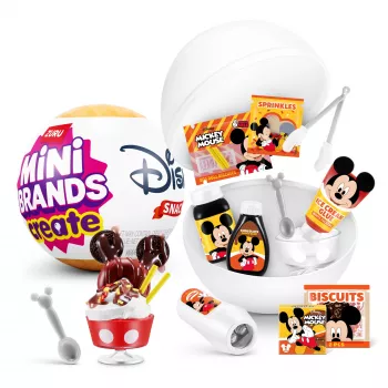 Mini Brands Create Disney Snacks Série 1 cápsula, cozinha, 8 ano(s), pilhas incluídas, LR44, multicolor