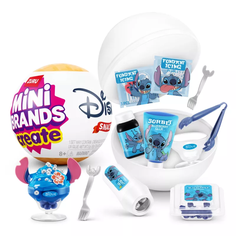 Mini Brands Create Disney Snacks Série 1 cápsula, cozinha, 8 ano(s), pilhas incluídas, LR44, multicolor