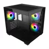 Caixa de PC Fortron FSP Geh Mini S140 BA micro-ATX / M-ITX, ARGB, preta