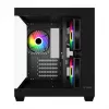 Caixa de PC Fortron FSP Geh Mini S140 BA micro-ATX / M-ITX, ARGB, preta