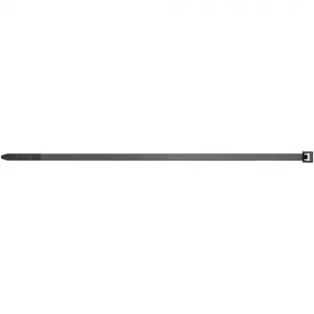 Abraçadeiras com entrada lateral FISCHER 37573 — nylon, 200 mm × 3,6 mm, preto, 100 unid.