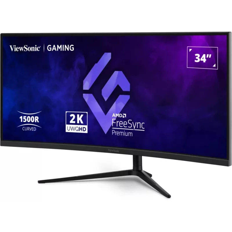 Monitor de computador Viewsonic VX3418C-2K 86,4 cm (34 polegadas) 3440 x 1440 píxeis UltraWide Quad HD preto