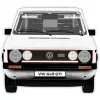 Maquete à escala 1:12 Cobi Volkswagen Golf GTI 1976–1983 Executive Edition — réplica detalhada para montar