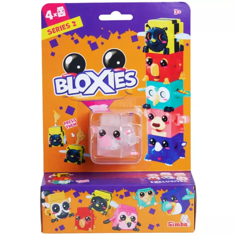 Pack de figuras de brincar, Simba-Dickie Bloxies Série 2 — 4 figuras sortidas