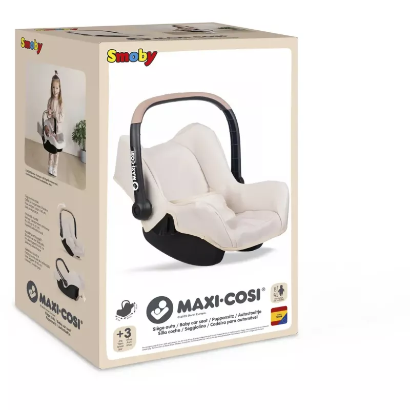 Cadeira auto para bonecas Simba-Dickie Maxi-Cosi, bege — acessório para bonecas