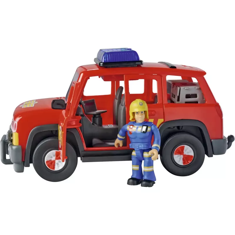 Veículo de brincar Simba‑Dickie Fireman Sam veículo de primeiros socorros – veículo de conjunto de brincar para jogos de roleplay de salvamento