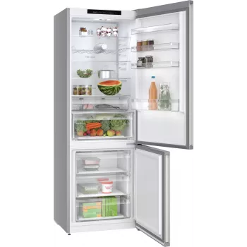 Bosch Serie 4 KGN492IAF Combinado frigorífico-congelador independente 440 L aço inoxidável