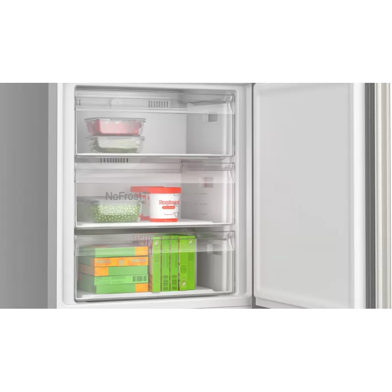 Bosch Serie 4 KGN492IAF Combinado frigorífico-congelador independente 440 L aço inoxidável