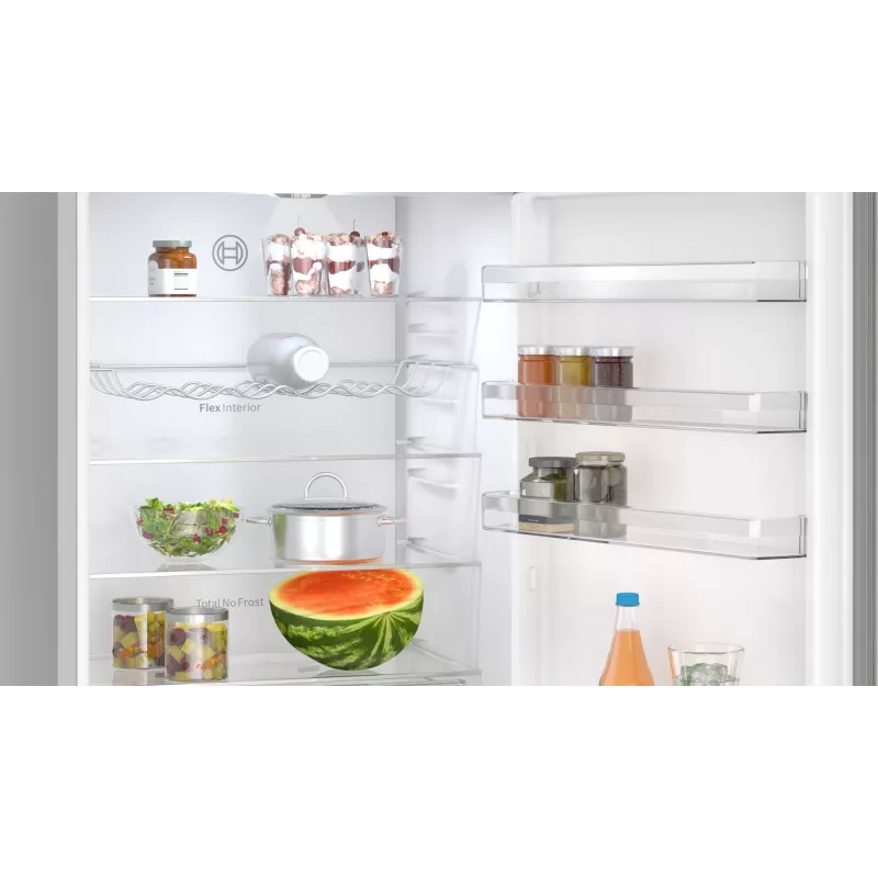 Bosch Serie 4 KGN492IAF Combinado frigorífico-congelador independente 440 L aço inoxidável
