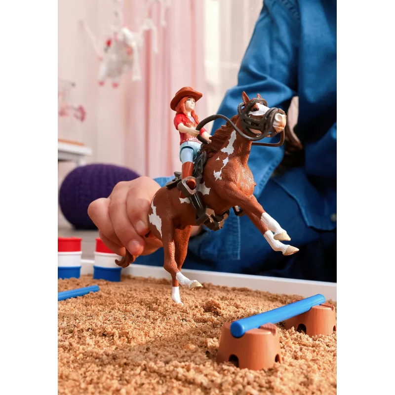 schleich HORSE CLUB Aventura western da Hannah, 5 ano(s), cavalos, multicolor, plástico